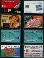 France - Lot De 8 Cartes Téléphoniques Différentes De 1996 - 1996