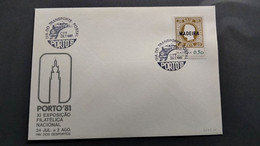 PORTUGAL COVER - EXP. FILATELICA PORTO 81 - DIA DO TRANSPORTE POSTAL (PLB#03-144) - Postal Logo & Postmarks