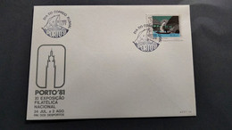 PORTUGAL COVER - EXP. FILATELICA PORTO 81 - DIA DO CORREIO FLUVIAL (PLB#03-145) - Postembleem & Poststempel