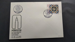 PORTUGAL COVER - EXP. FILATELICA PORTO 81 - DIA DA INAUGURAÇÃO (PLB#03-150) - Postal Logo & Postmarks