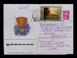 Sp9500 Politics 70 Years LENIN  Cover Postal Stationery Sailing Boats Paintings Peinture 1988 - Lenin