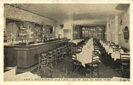 NEW YORK CITY - LARRE'S RESTAURANT AND CAFE - 50 W. 56 TH ST. - Cafes, Hotels & Restaurants