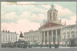 CPA Belgique - Bruxelles - Place Royale Et Eglise Saint Jacques Sur Caudenberg - Marktpleinen, Pleinen