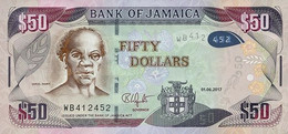 JAMAICA 50 DOLLARS 2017 94c UNC SC NUEVO - Giamaica