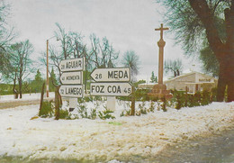 Portugal - Trancoso - Entrada Da Vila Em Dia De Neve. - Guarda