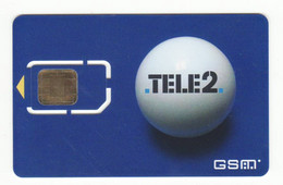 LATVIA Tele2 GSM SIM MINT Ball 2 - Latvia