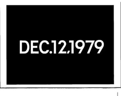 New York City Museum Of Modern Wednesday 12 December 1979 On Kawara Japanese - Musées