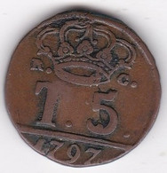 Royaume De Naples 5 Tornesi 1797 P./ R.C. Fernando IV, En Cuivre , KM# 222 - Napoli & Sicilia