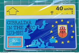 GIBRALTAR MINT PHONECARD EEC 308A - Gibilterra