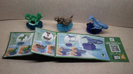 2019 Ferrero - Kinder Surprise - DV051, DV138 & DV231 - Natoons - Aquatic Animals - Complete Set + 3 BPZ's - Monoblocchi