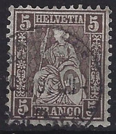 Suiza U   35 (o) Usado. 1862. Fil. A - 1843-1852 Federale & Kantonnale Postzegels