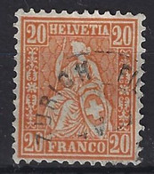 Suiza U   37 (o) Usado. 1862. Fil. A - 1843-1852 Correos Federales Y Cantonales