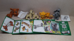 2017 Ferrero - Kinder Surprise - SE205, SE206, SE207 & SE208 - Natoons - Animals - Complete Set + 4 BPZ's - Monoblocchi