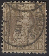 Suiza U   57 (o) Usado. 1881. Fil. A - 1843-1852 Federale & Kantonnale Postzegels
