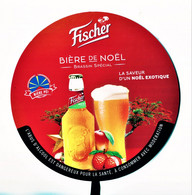 LA REUNION - Balise De Produit (plastique) / Bière FISCHER  De NOEL (Réunion) Imp Recto & Verso (Obj Div Fischer Noel) - Posters