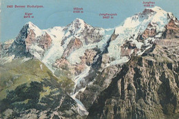 INTERLAKEN Eiger, Mönch Und Jungfrau Jungfraujoch CPA TBE - Other & Unclassified