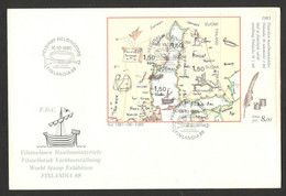 FINLAND - FDC WORLD STAMPS EXHIBITION "FINLANDIA" 1988. - Andere & Zonder Classificatie