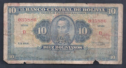 Bolivia – Billete De 10 Bolivianos – Año 1928 – Serie B - Bolivien