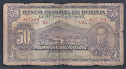 Bolivia – Billete De 50 Bolivianos – Año 1928 - Bolivien