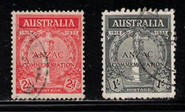 AUSTRALIA Scott # 150-1 Used - ANZAC Issue CV $45.50 - Usati