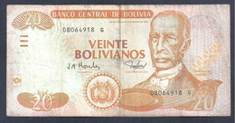 Bolivia – Billete De 20 Bolivianos – Ley De 1986 – Año Emisión 1997 - Bolivië