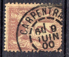 Type Sage  N° 85 --2c Brun-rouge-- Cachet  CARPENTRAS--Vaucluse   Du    9 JUIN 00 - Used Stamps