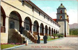 California Santa Barbara Mission The Arches 1911 - Santa Barbara