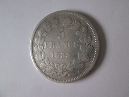 France Monnaie 5 Francs 1833 A(Paris) Argent/France 5 Francs 1833 A(Paris) Silver Coin - 5 Francs