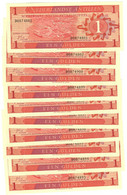 Netherlands Antilles 10x 1 Gulden 1970 UNC - Antillas Neerlandesas (...-1986)