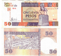 Caribbean 50 Pesos Convertibles 2006 VF/EF - Cuba