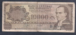 Paraguay – Billete Banknote De 10.000 Guaraníes – Ley De 1995 – Serie B – Año 1998 - Paraguay