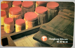 Hongkong Telecom $25 "  Pots With Red Lid " - Hongkong