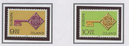 Islande - Island - Iceland 1968 Y&T N°372 à 373 - Michel N°417 à 418 *** - EUROPA - Ungebraucht