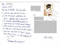 C4 : Japan - Kimono Costume Woman Stamp Used On Postcard - Covers & Documents
