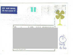 C4 : Hong Kong - Standing Electric Fan Stamp Used On Postcard - Cartas & Documentos