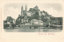 Gruss Aus Aarburg Präge Litho-Karte Carte Avec Du Relief - Aarburg