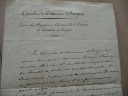 Chambre De Commerce D'Avignon 18/08/1851 Mandat Prosper Faure Pour L'Exposition De Londres - Manoscritti