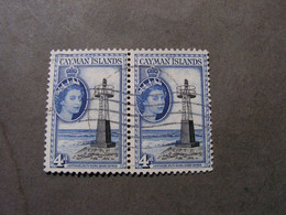 Cayman Pair Old Stamps - Cayman Islands