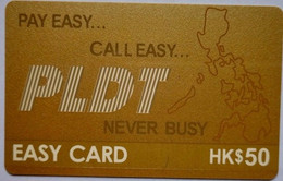 Hongkong $50 " PLDT Easy Card - Never Busy " - Hong Kong