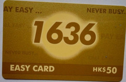 Hongkong $50 "  Never Busy... Easy Card -1636 " - Hong Kong