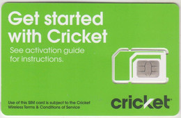 USA - Get Started With Cricket, Cricket GSM Card , Mint - Schede A Pulce