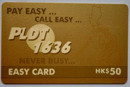 Hongkong $50 " Never Busy ....1636 PLDT " - Hongkong