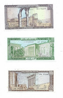 LIBAN 3 BILLETS NEUFS REF AO 126 - Libanon