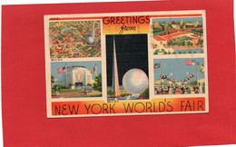 ETATS-UNIS---GREETINGS From NEW YORK WORLD'S FAIR---Multi-vues--voir 2 Scans - Mostre, Esposizioni