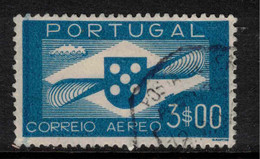 PORTUGAL 1941 3$00 Blue Air SG 893a U #AIQ5 - Oblitérés