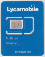 USA - Trio Sim Card, Lyca Mobile GSM Card , Mint - Cartes à Puce