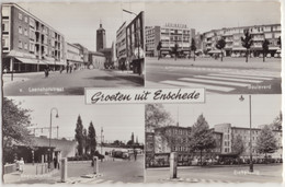 Groeten Uit Enschede: V. Loenshofstraat, Boulevard, Beattrixtunnel, Ziekenzorg - (Overijssel, Nederland/Holland) - Enschede