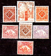 Madagascar -135- POSTAGE DUE STAMPS, Issued By 1908-1962 - Quality In Your Opinion. - Timbres-taxe