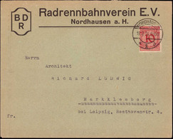 600542 | Dekorativer Brief Des Radrennbahnverein, Fahrrad, Radsport  | Nordhausen / Harz (O - 5500), -, - - Covers & Documents
