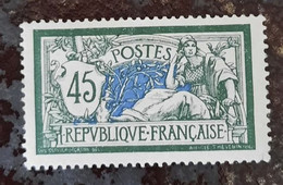 France - 1907 - "MERSON" 45c - N°143 ** TB Centrage - LUXE - - 1900-27 Merson